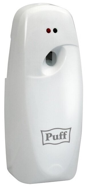 Освежитель воздуха автоматический puff-6110, белый, флакон EUR0 300 мл или 250 мл, 9х10х22 см