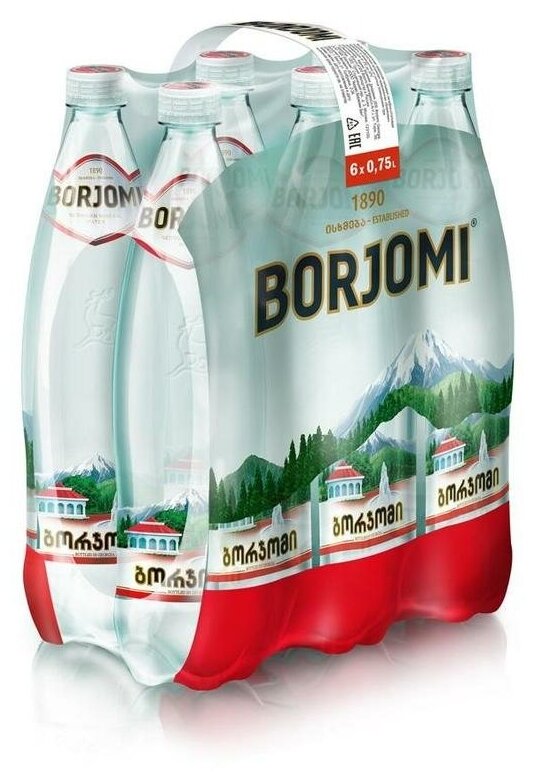 Минеральная вода Borjomi, сильногазированная, пэт, 1,25 л - фото №19