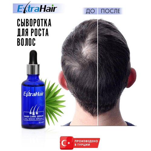 сыворотка активатор роста волос и от выпадения волос perfotesoro Сыворотка лосьон Extra Hair средство для роста и против выпадения волос и бороды 50 мл. Extra Hair