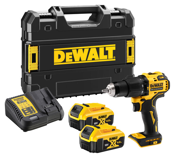 Аккумуляторная ударная дрель DEWALT DCD709M2T, 18В, 4 Ач