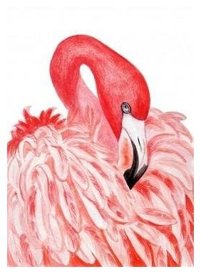 Алмазная мозаика "Милый розовый фламинго" (11 цветов)