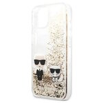 Чехол CG Mobile Karl Lagerfeld Liquid glitter Karl & Choupette Hard для iPhone 13 - изображение