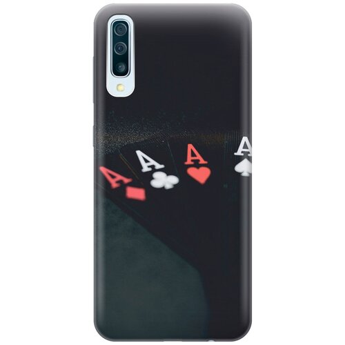 фото Силиконовый чехол на samsung galaxy a50 / a50s / a30s / самсунг а50 / а30 эс / а50 эс с эффектом блеска "флеш-рояль gosso