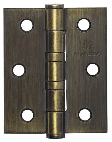 Петля дверная 75х62х2,5 AB (бронза) MARLOK (2 шт.)
