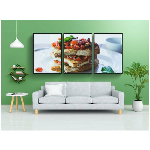 фото Набор модулных постеров для интерьера "еда, блюдо, эпикуреец" 60x90 см. в тубусе, без рамки lotsprints