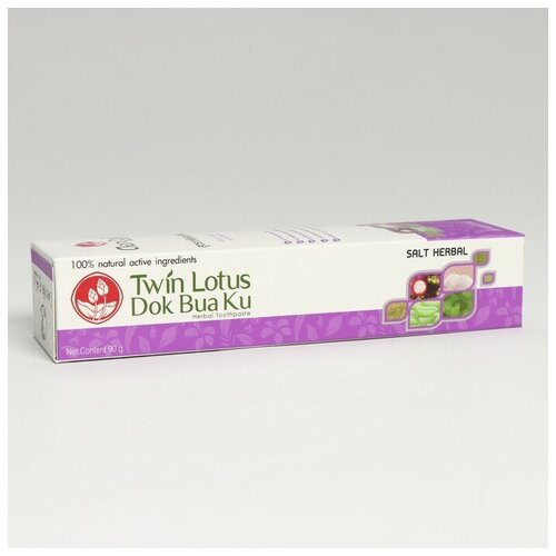Паста зубная Twin Lotus 'Herbal Plus Salt' с травами и солью, 90 гр./В упаковке шт: 1