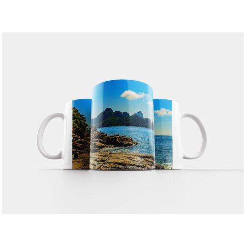 фото Кружка "монолитная часть вод, природа, море" 320 мл lotsprints