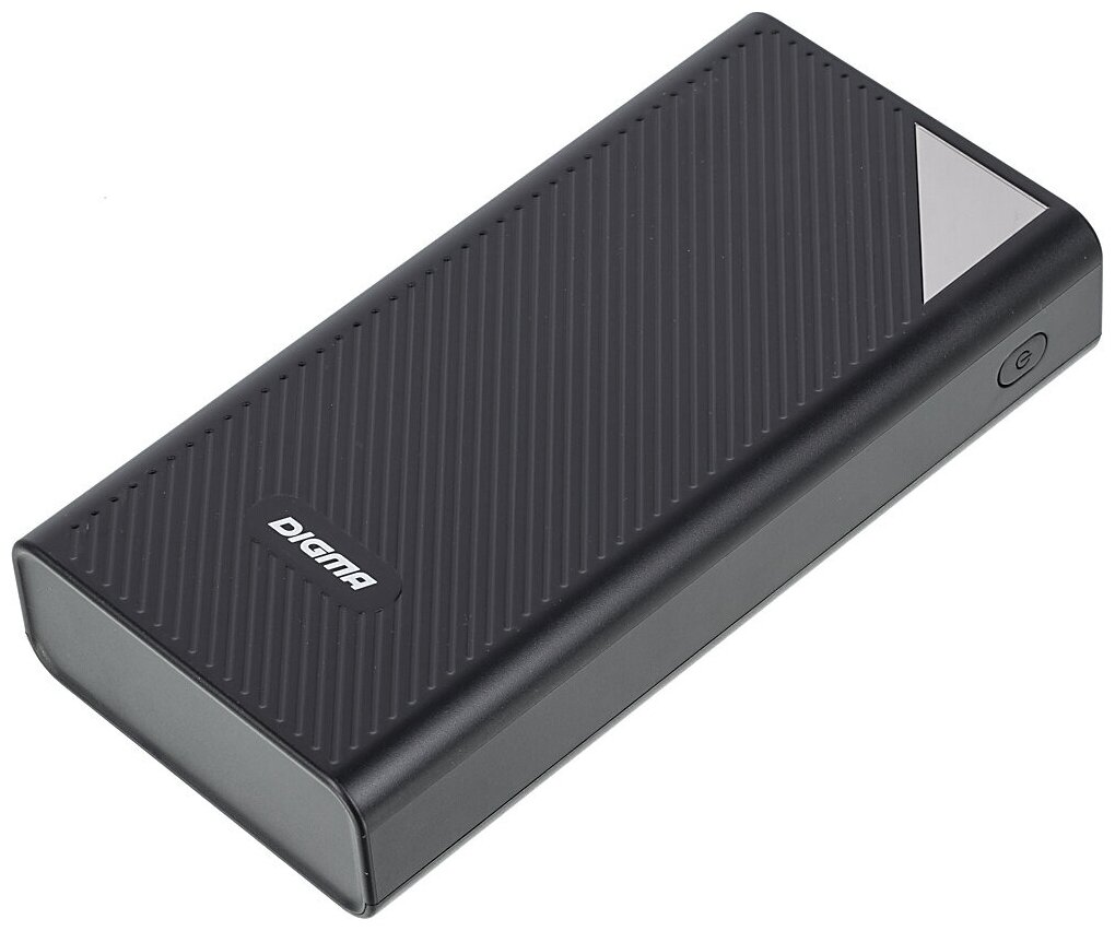 Мобильный аккумулятор Digma Power Delivery DGP-30000-4U QC 40 PD(225W) Li-Pol 30000mAh 3A черный 4xUSB пластик