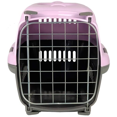 Клиппер-переноска для кошек и собак Zooexpress Турне 42х29х29,5 см (S), дверца с фиксацией, фиолетовая