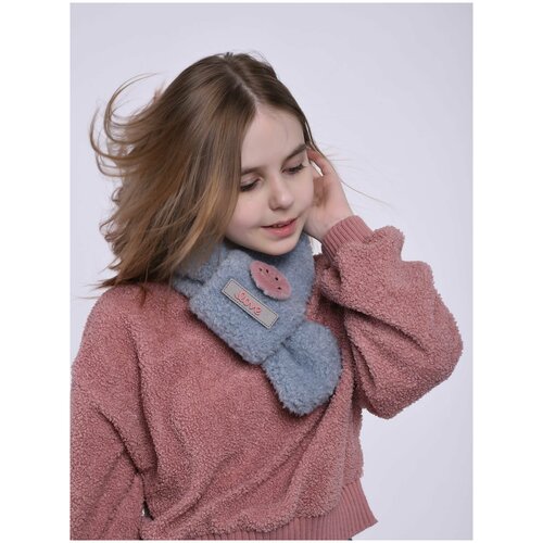 фото Шарф cascatto, универсальный, голубой