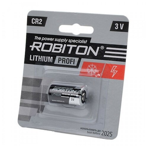 Батарейка CR2 - Robiton Profi R-CR2-BL1 13262 (1 штука) батарейка rexant 30 1112 cr2 1 штука