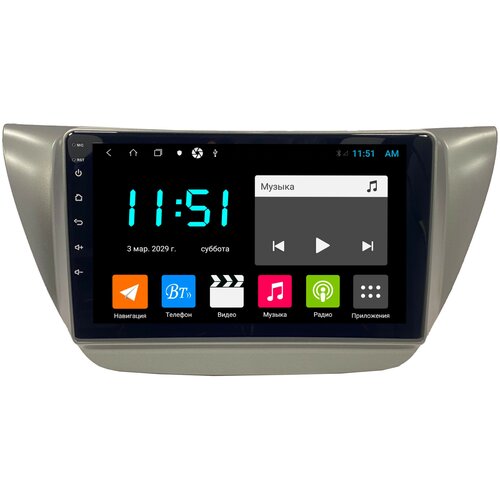 Штатная магнитола Zenith Mitsubishi Lancer 9 2000-2009, Android 10, 4/64GB