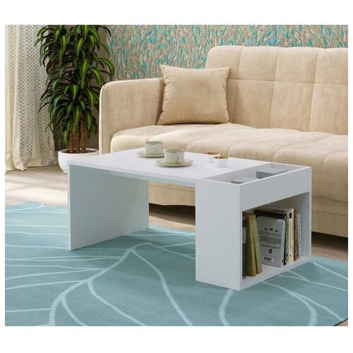 Стол журнальный Смарт 950х500х400 Белый 4342₽