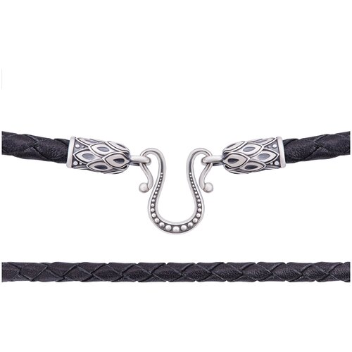 Шнур Деревцов, серебро, 925 проба, чернение, длина 40 см, средний вес 3.34 г