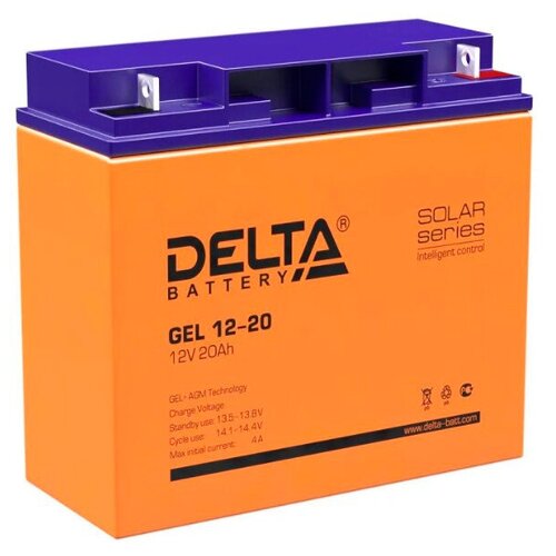 батарея delta hr 12 80w 20ач 12b Батарея для ИБП Delta GEL 12-20 12В 20Ач