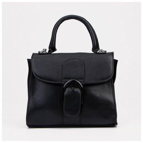 Сумка-мессенджер на клапане, цвет чёрный. В наборе 1шт.