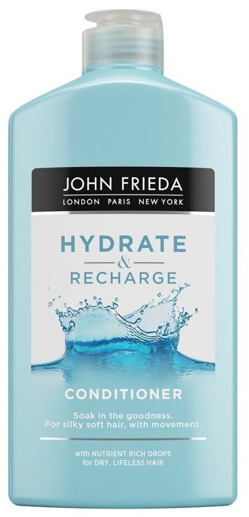 John Frieda Hydrate & Recharge Conditioner - Увлажняющий кондиционер для сухих, ослабленных и поврежденных волос 250 мл