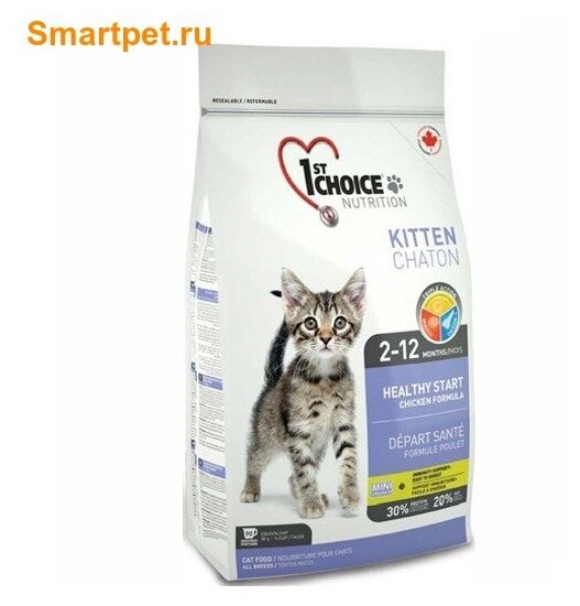 1st Choice Healthy Start Сухой корм для котят (с курицей), 350 гр - фотография № 2