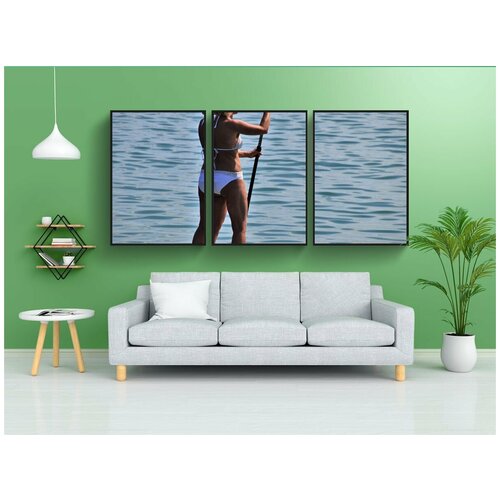 фото Набор модулных постеров для интерьера "активный отдых, доска, вода" 60x90 см. в тубусе, без рамки lotsprints