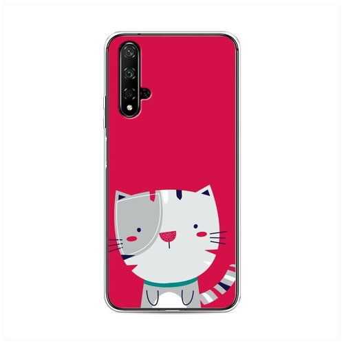 фото Силиконовый чехол "кот в заплатках" на honor 20 / хонор 20 case place