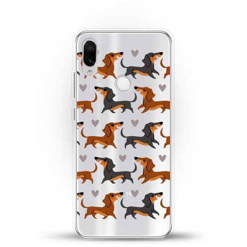 фото Силиконовый чехол таксы на xiaomi redmi note 7 andy & paul