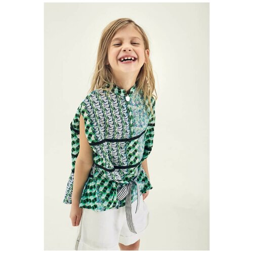 Шорты детские из льна с лампасами на девочку 80