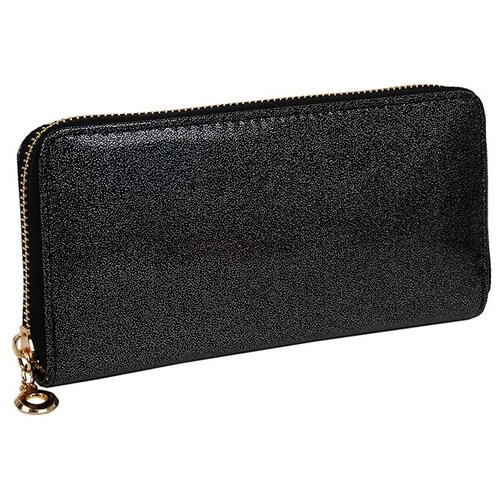 фото Кошелек daniele patrici женский a45739 , искусственная лаковая кожа черный