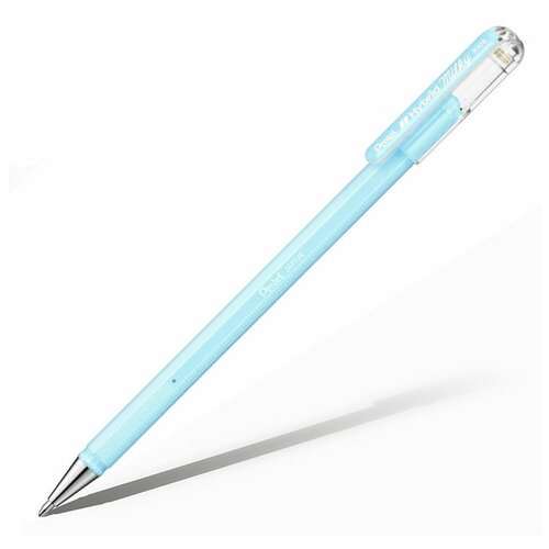 Гелевая ручка Hybrid Milky, пастельный голубой стержень, 0,8 мм