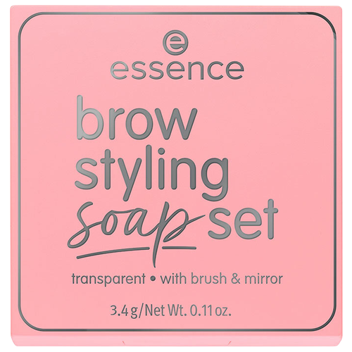 Набор для укладки бровей Essence : мыло для фиксации и щеточка brow styling soap set