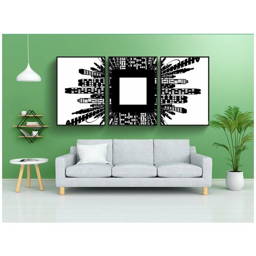 фото Набор модулных постеров для интерьера "администрация, архитектуры, изобразительное искусство" 60x90 см. в тубусе, без рамки lotsprints