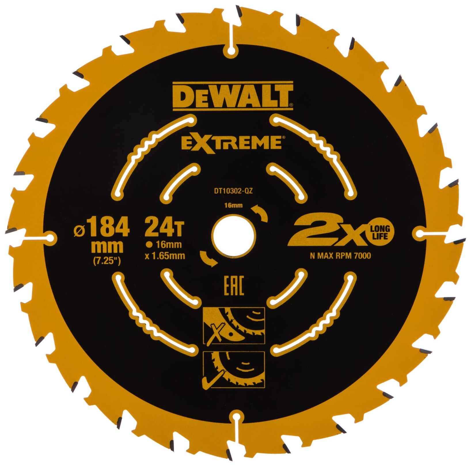 Пильный диск DeWALT EXTREME DT10302