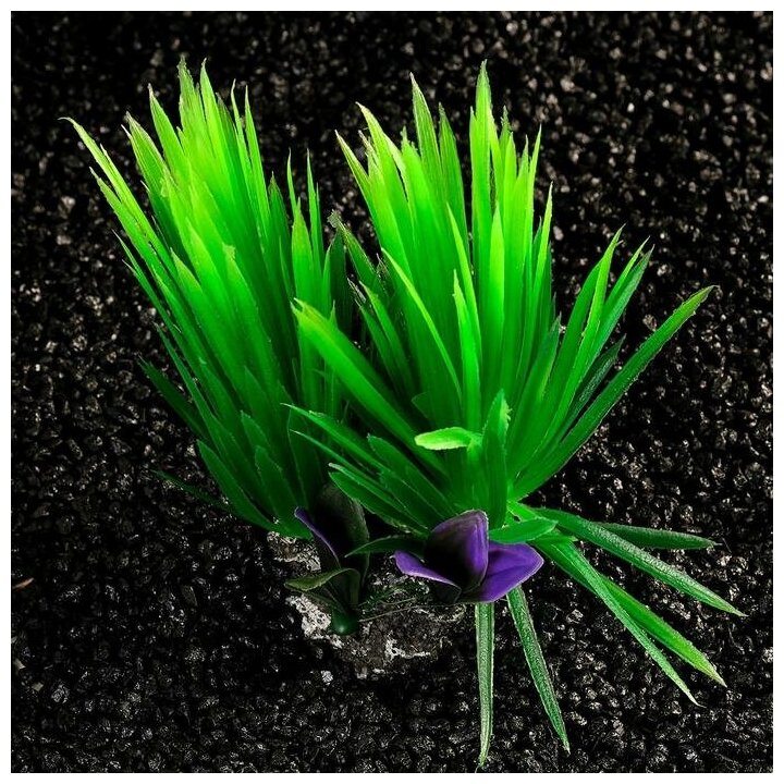 Растение искусственное аквариумное, 18 х 10 х 11,5 см микс цветов - фотография № 2
