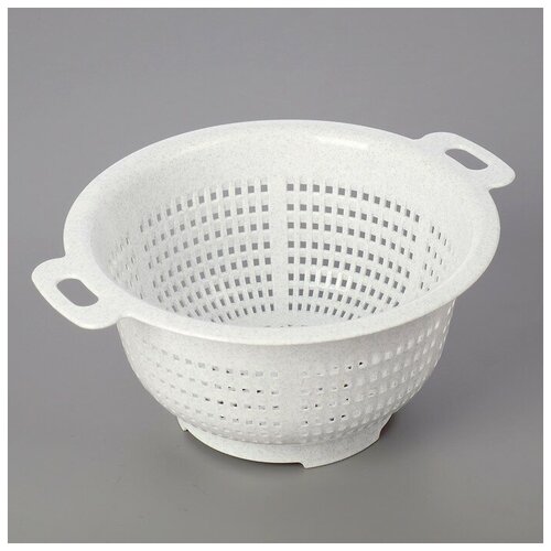 Дуршлаг кухонный d 235 см цвет мраморный 360₽