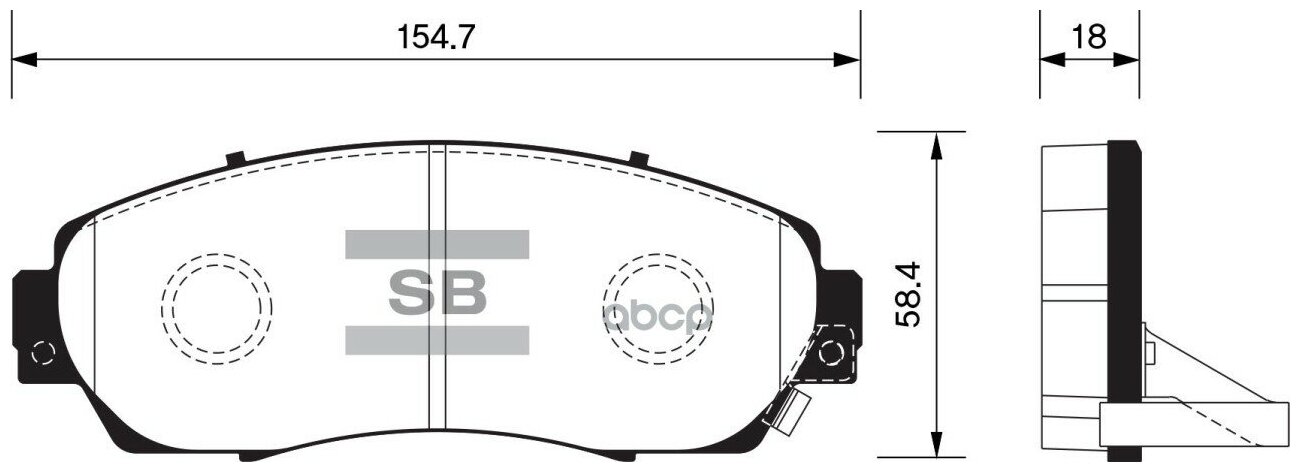 Sp2115sns_колодки Дисковые Передние! Honda Cr-V 2.0/2.2 07> Sangsin brake арт. SP2115