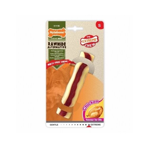 Nylabone Рулетик экстра-жесткий аромат курицы S (Extreme Chew Rawhide Roll) 984473EU | Extreme Chew Rawhide Roll 0,08 кг 35130