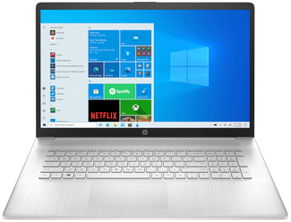 17.3" Ноутбук HP 17-cn0084ur (1920x1080, Intel Core i3 2 ГГц, RAM 8 ГБ, SSD 512 ГБ, Win10 Home), 4E1U4EA, естественный серебряный