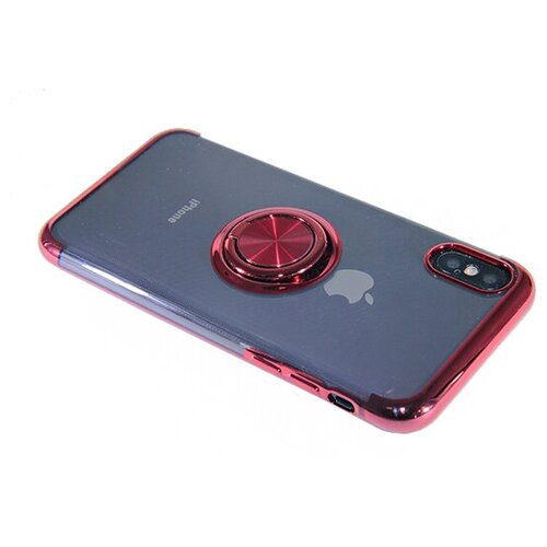 фото Чехол- накладка для iphone xs max electroplated tpu кольцо красный nl