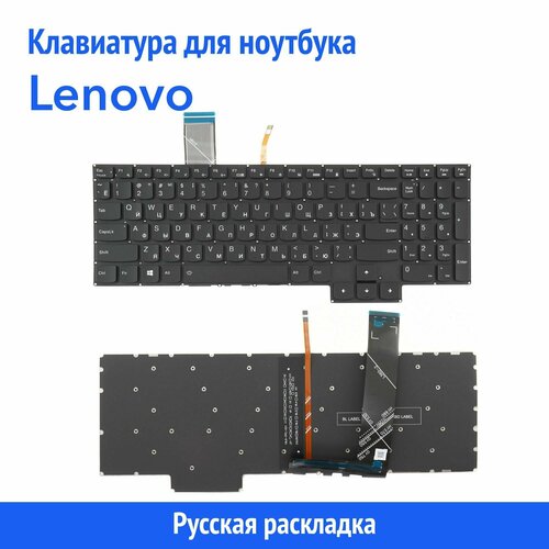 Клавиатура для ноутбука Lenovo Legion Y7000, R7000P черная с подсветкой hrh taiwanese silicone laptop keyboard protector cover skin for lenovo j199 r7000 y7000 2020 r7000 2020 y7000p 2020