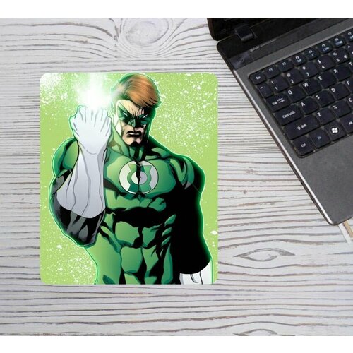 Коврик для мышки Зелёный фонарь, Green Lantern №3