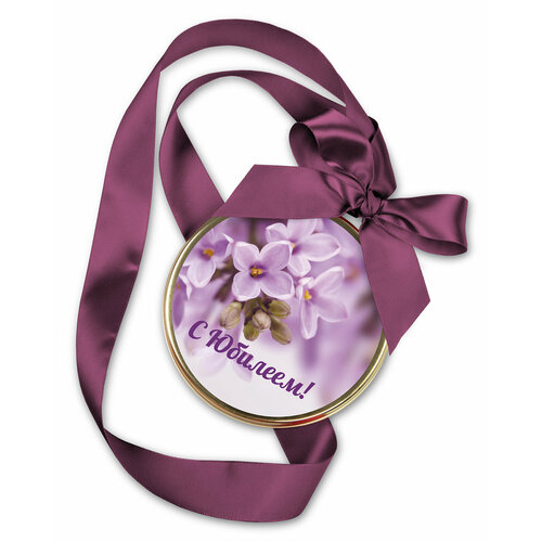 Шоколад молочный Медаль "С Юбилеем!" (Цветы) 70 г "Лакомства для здоровья"