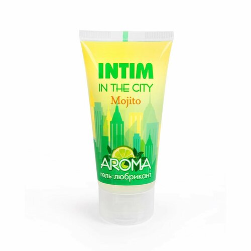 Гель-смазка INTIM in the city aroma Mojito, на водной основе, охлаждающий, 60 мл гель смазка intim in the city aroma mojito на водной основе охлаждающий 60 мл