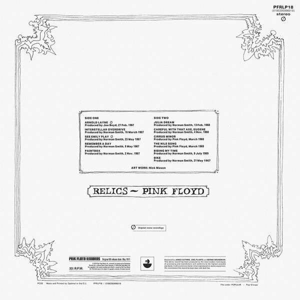 Компакт-Диски, Pink Floyd Records, PINK FLOYD - RELICS (CD) Медиа - фото №3