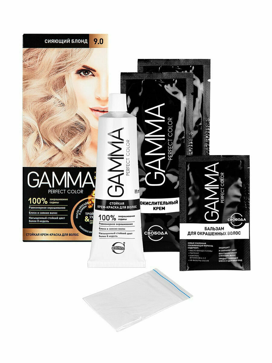 GAMMA Perfect Color краска для волос, 9.0 сияющий блонд