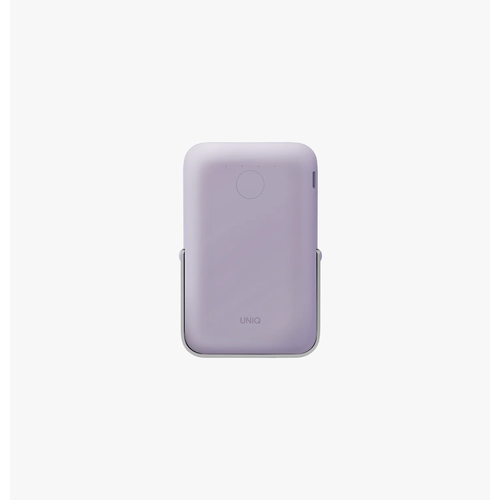 Внешний аккумулятор Uniq Портативный аккумулятор Uniq HOVEO 5000mAh, Magnetic Wireless 15W, лаванда фиолетовый, лавандовый