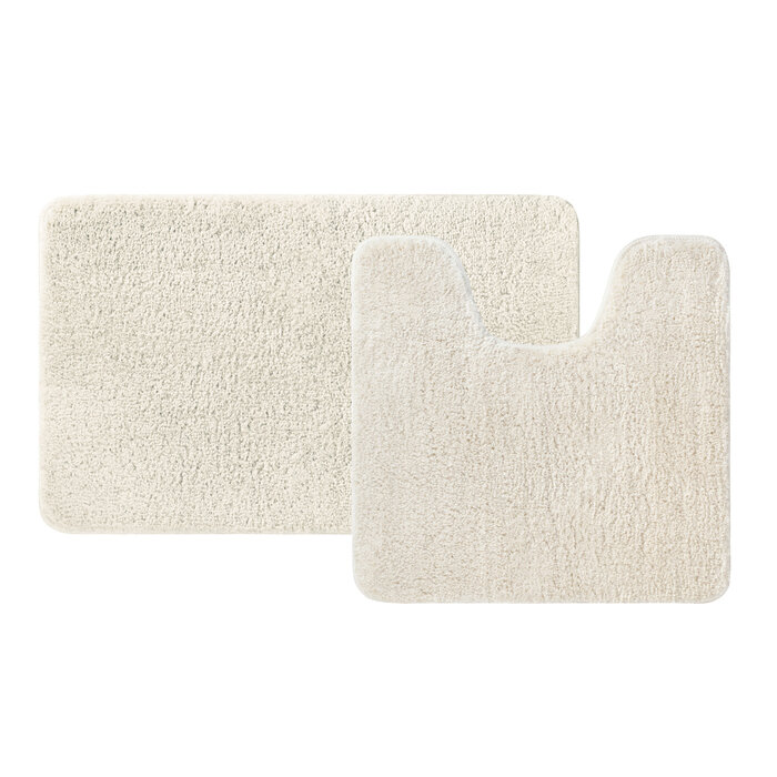 Набор ковриков для ванной комнаты 50х80 + 50х50 микрофибра серый IDDIS BSET02Mi13