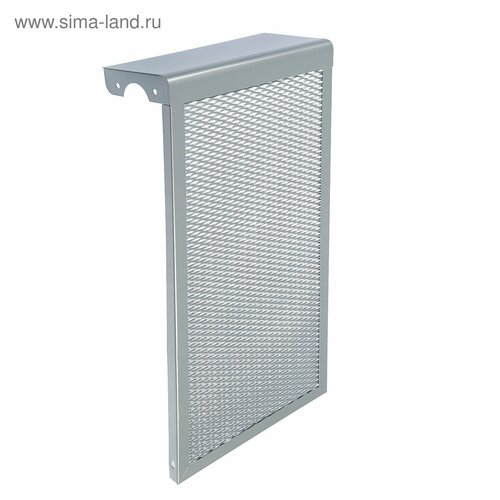 Экран на чугунный радиатор ZEIN, 290х610х150 мм, 3 секции, металлический, цвет металлик