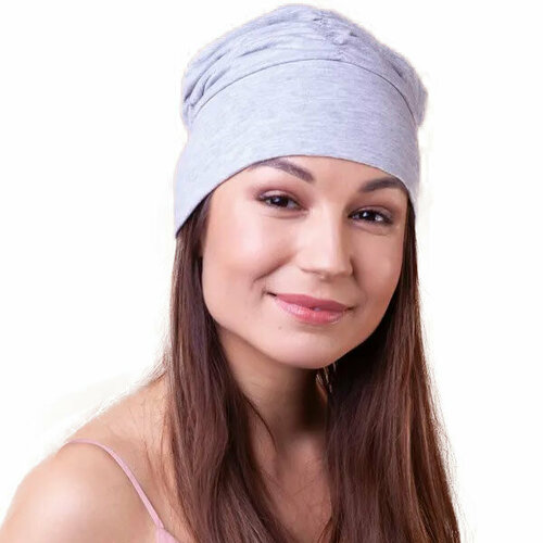 фото Шапка , размер 52/58, серый golova