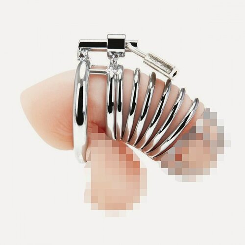 Изображение товара Клетка с замком Blue Line, для сексуальных пыток, металлическая