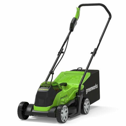 аккумуляторная пила greenworks gd40cs18 2005807 без акб и зу Газонокосилка аккумуляторная Greenworks 33см GD24LM33K4 (АКБ 4Ач и ЗУ)