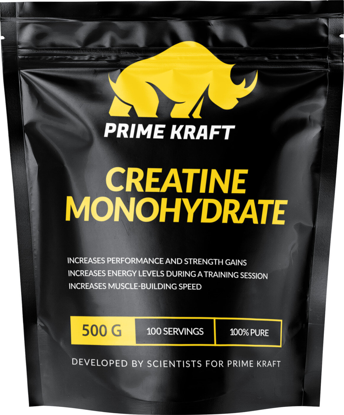 Креатин Creatine Monohydrate 100% чистый (pure), 500 грамм